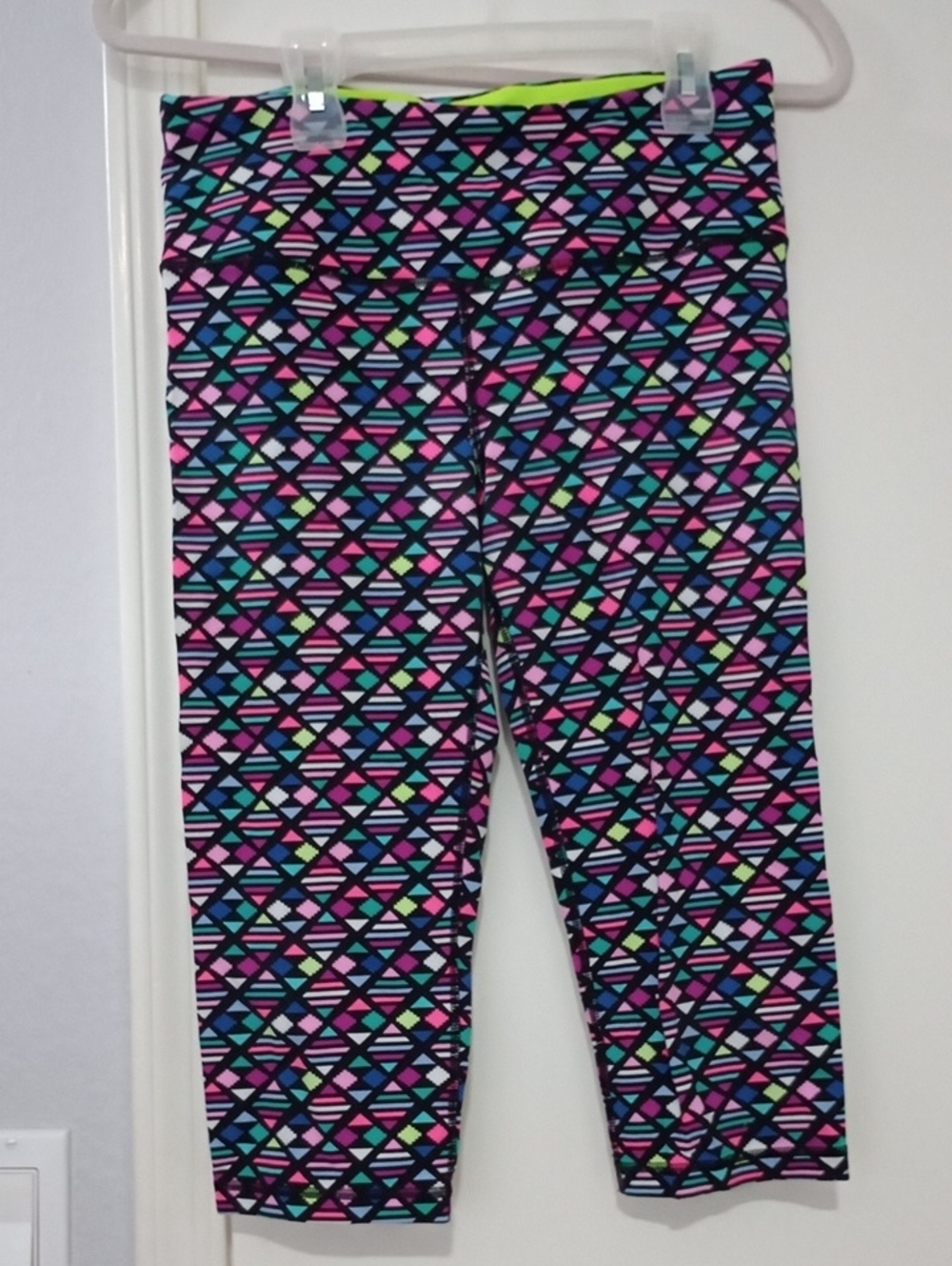 Victoria's Secret Neon Geometric Print Leggings